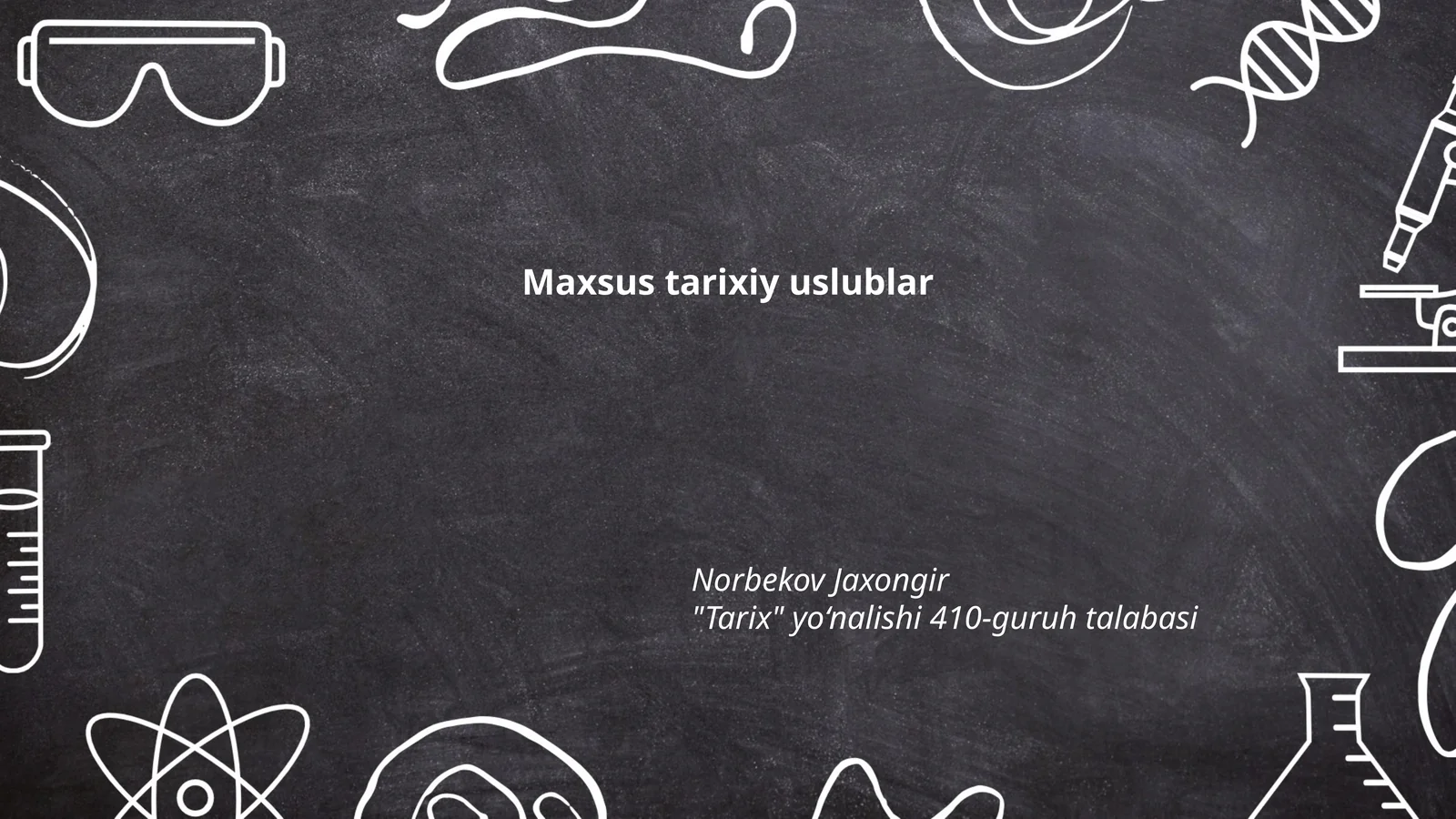 Maxsus tarixiy uslublar