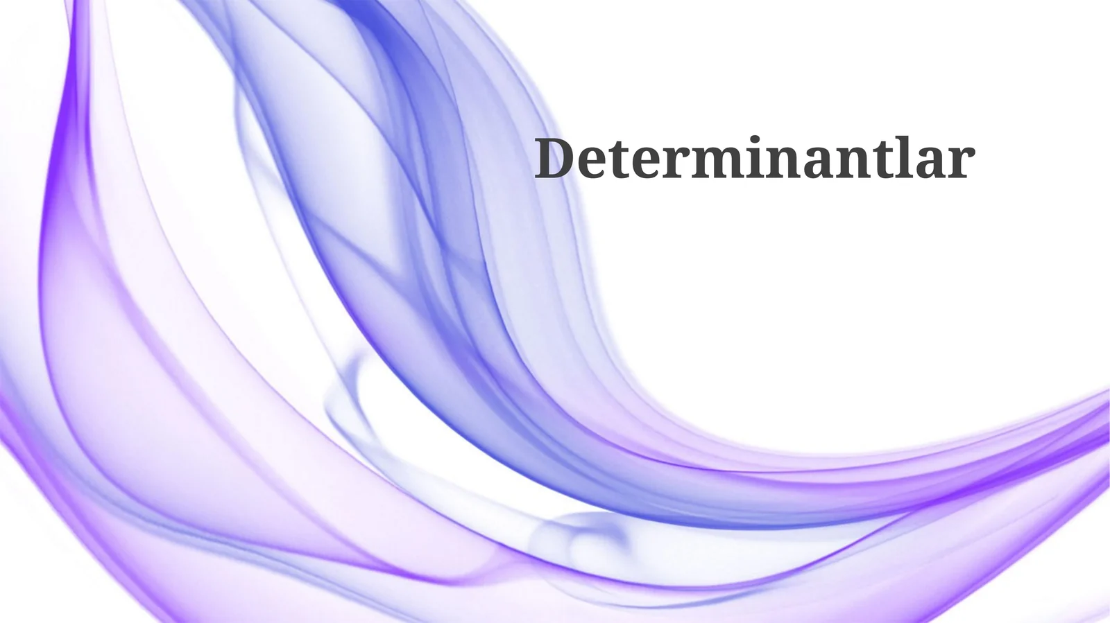Determinantlar