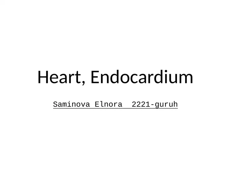 Endocardium