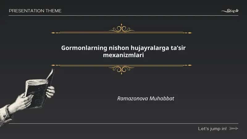 Gormonlarning nishon hujayralarga taʼsir mexanizmlari