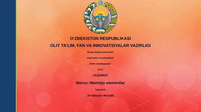 Mantiqiy elementlar