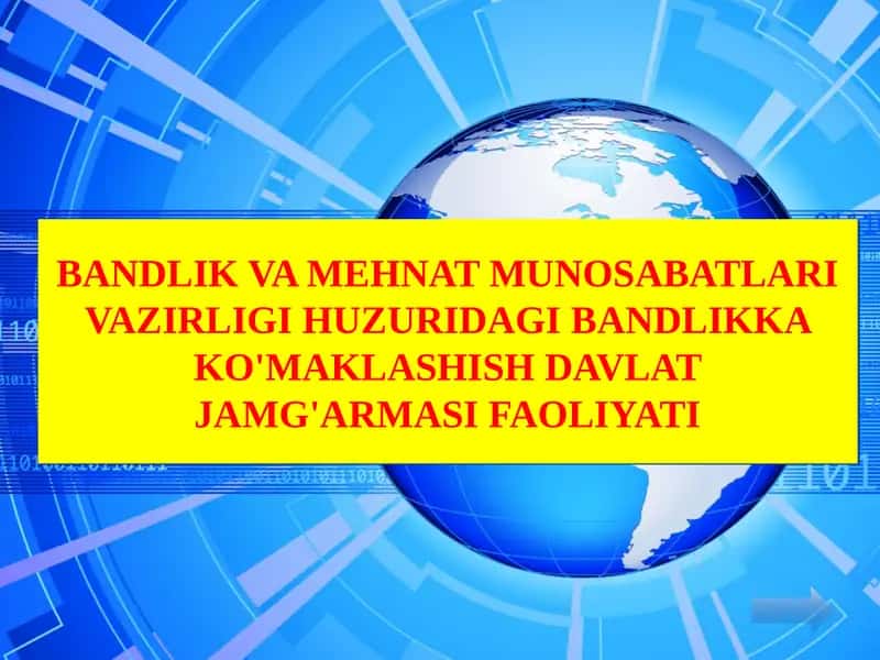 Bandlik va Mehnat Munosabatlari Vazirligi Huzuridagi Bandlikka Ko'maklashish Davlat Jamg'armasi Faoliyati