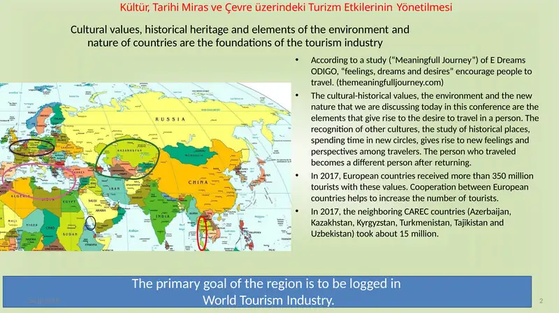 Kültür, Tarihi Miras ve Çevre üzerindeki Turizm Etkilerinin Yönetilmesi
