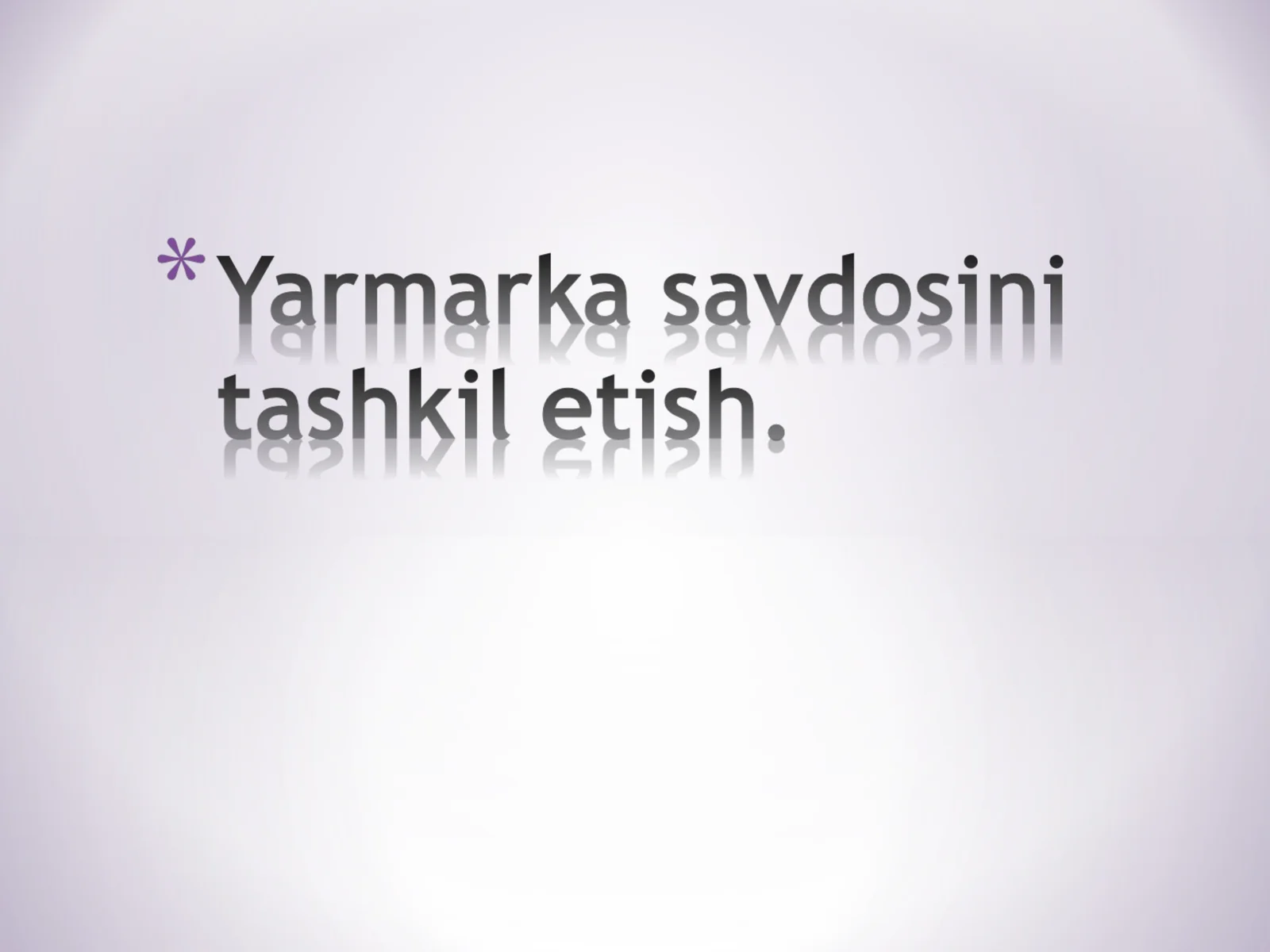 Yarmarka savdosi