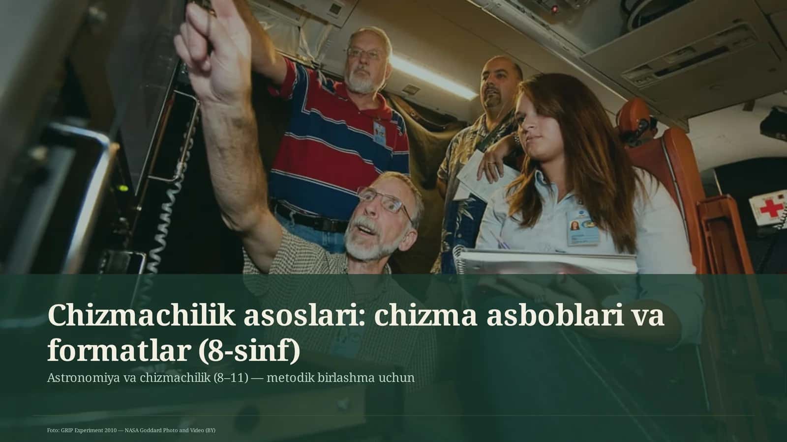 Chizmachilik asoslari: chizma asboblari va formatlar (8-sinf)