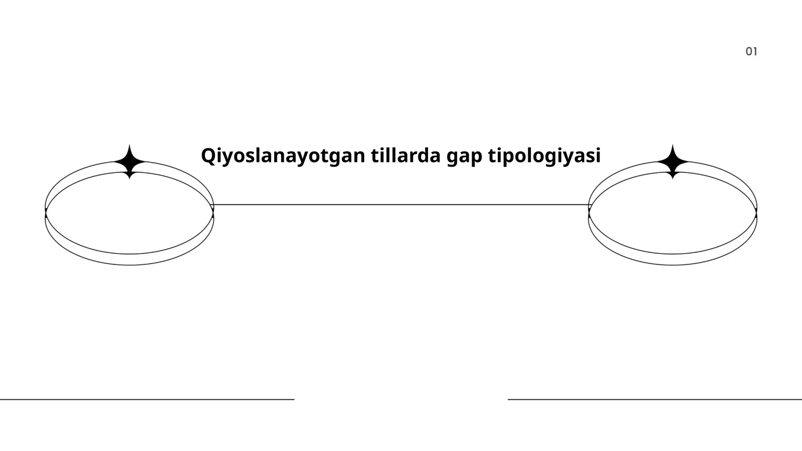 Qiyoslanayotgan tillarda gap tipologiyasi