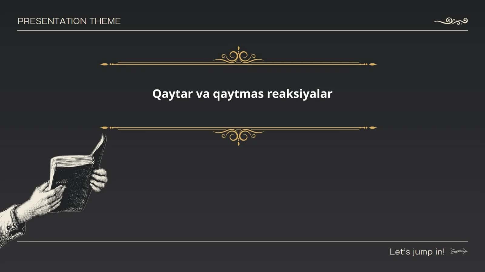 Qaytar va qaytmas reaksiyalar