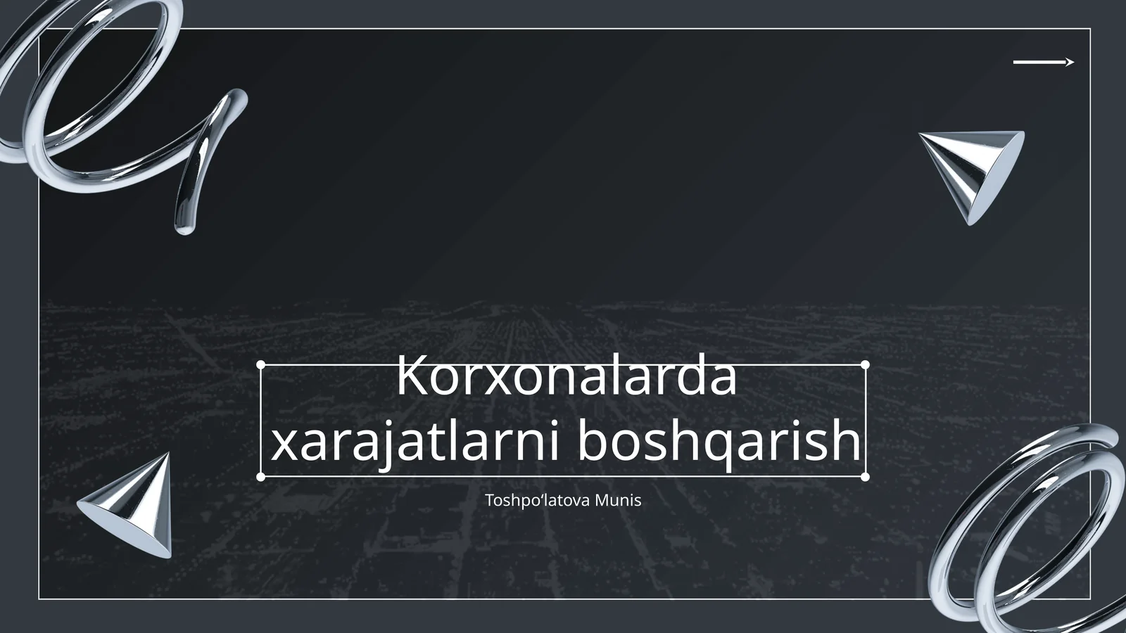 Korxonalarda xarajatlarni boshqarish