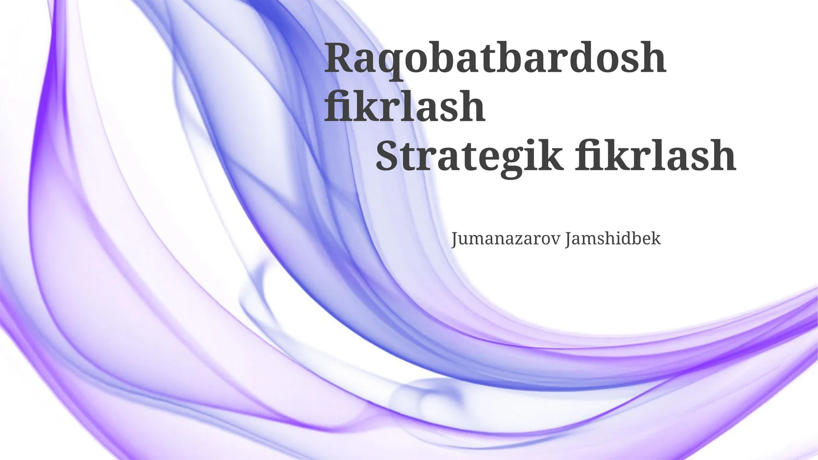 Bozor Tahlili va Baholash