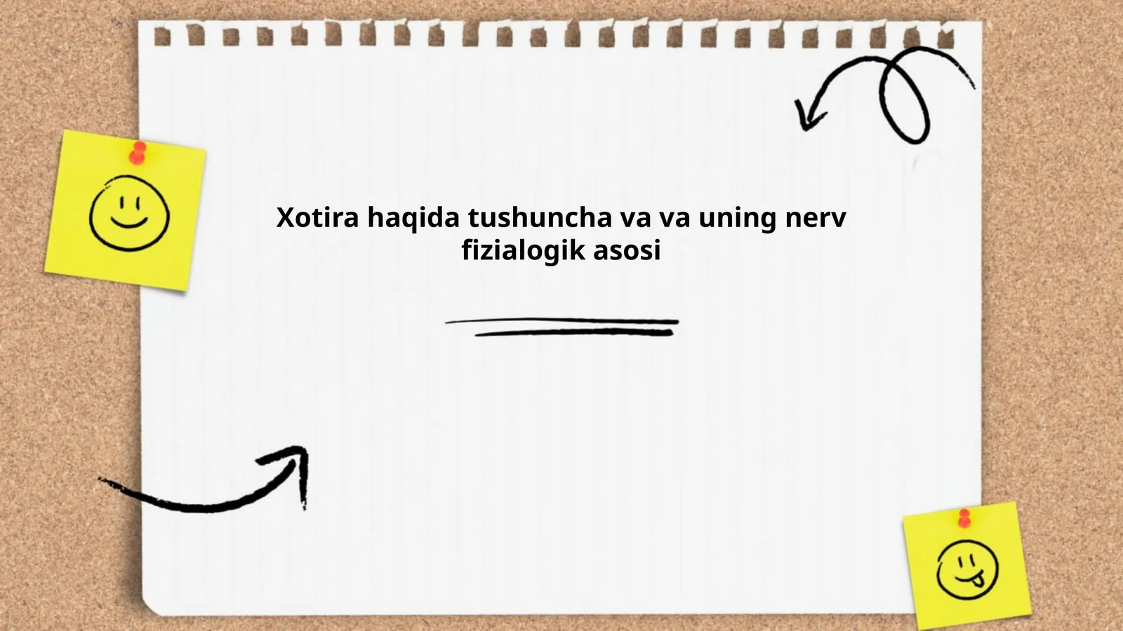 Xotira haqida tushuncha va va uning nerv fizialogik asosi