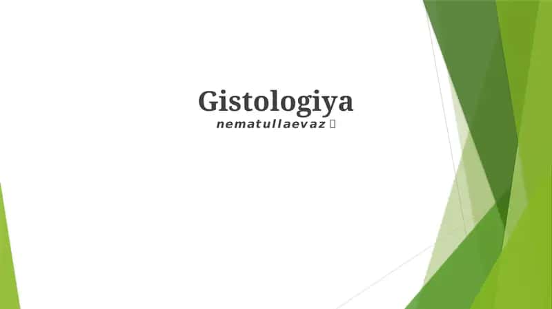 Gistologiya