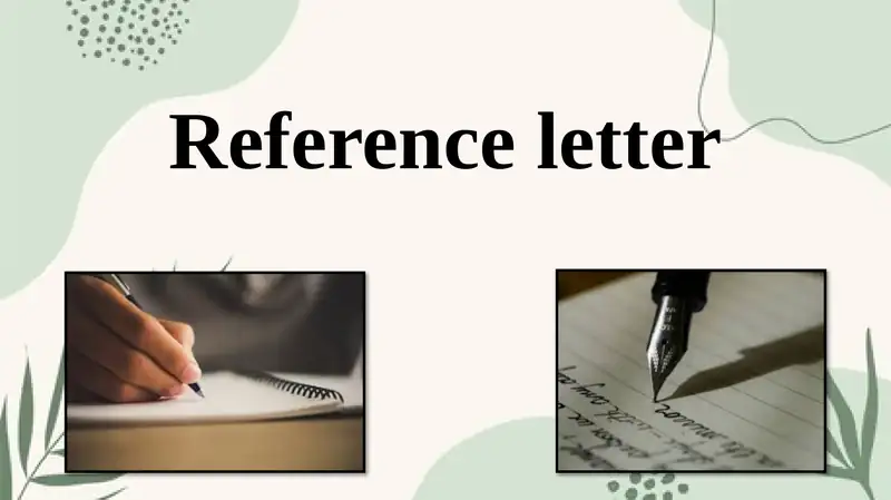 Reference letter