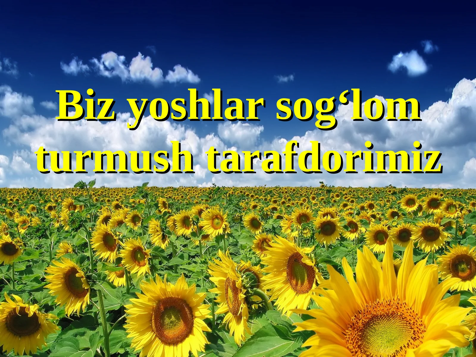 Sog‘lom turmush tarzi