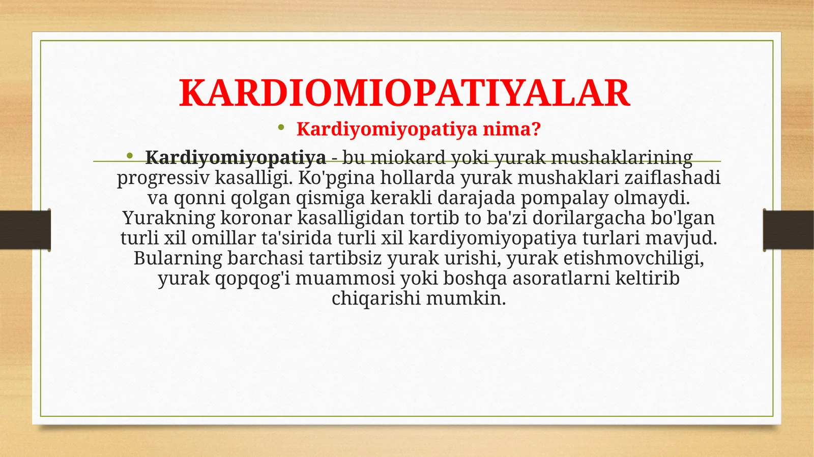 KARDIOMIOPATIYALAR