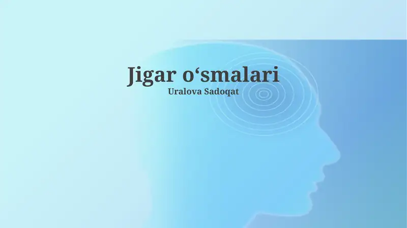Jigar oʻsmalari