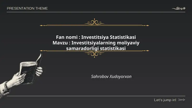 Investitsiya Statistikasi