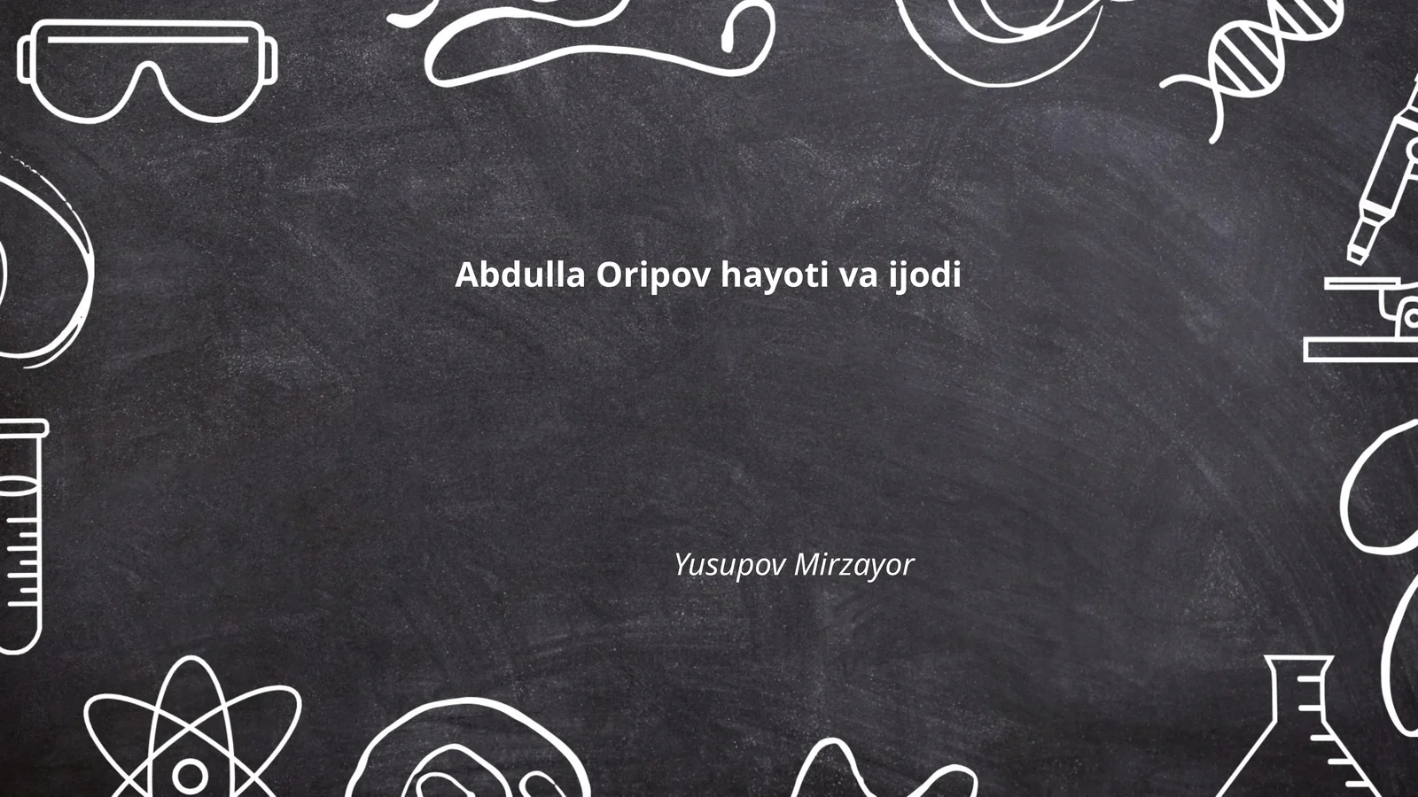 Abdulla Oripov hayoti va ijodi