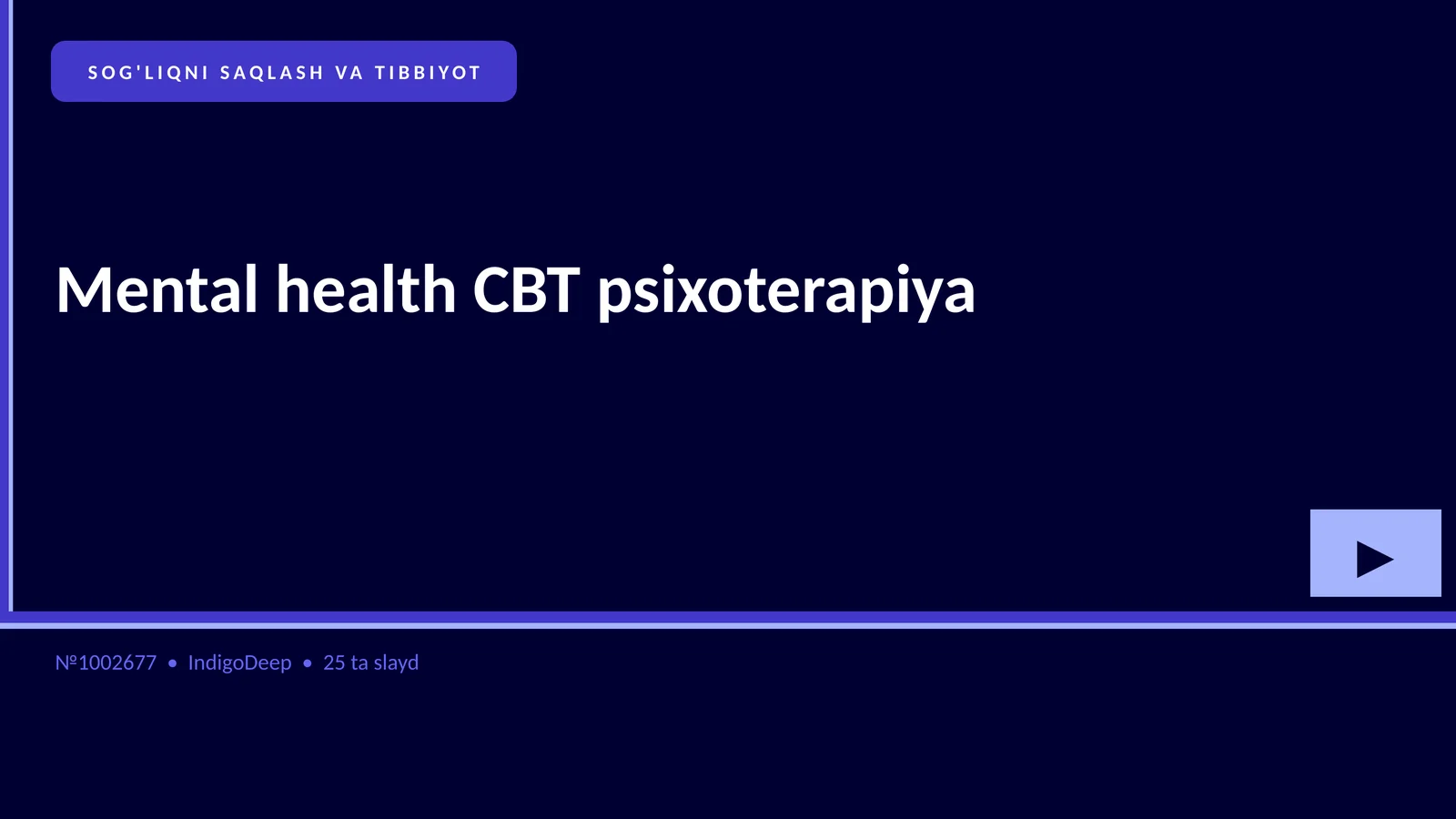 Mental health CBT psixoterapiya