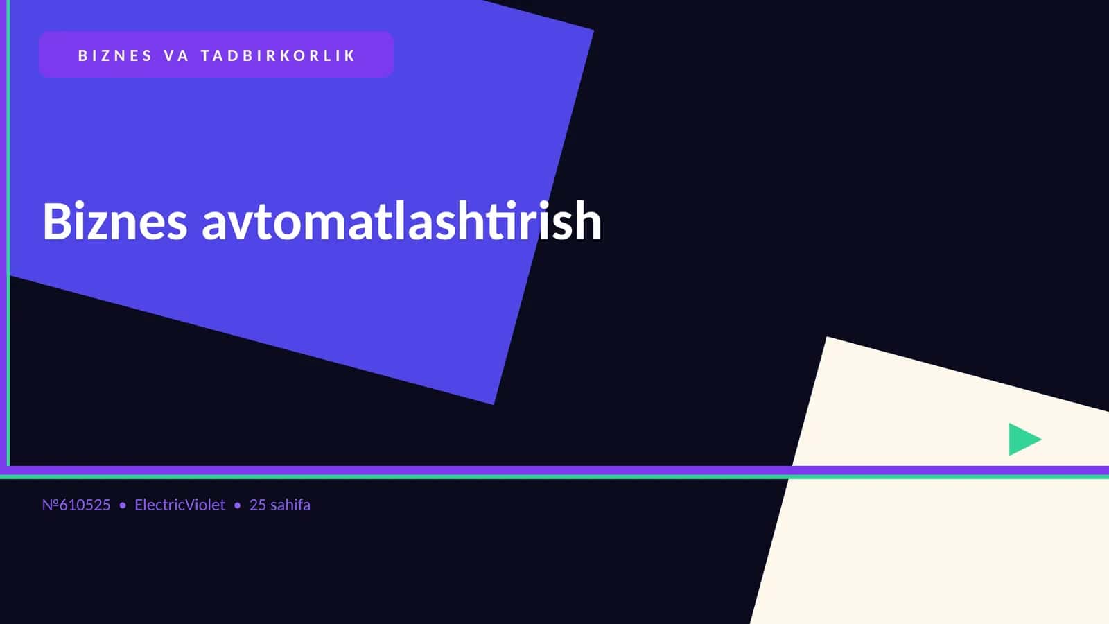 Biznes avtomatlashtirish