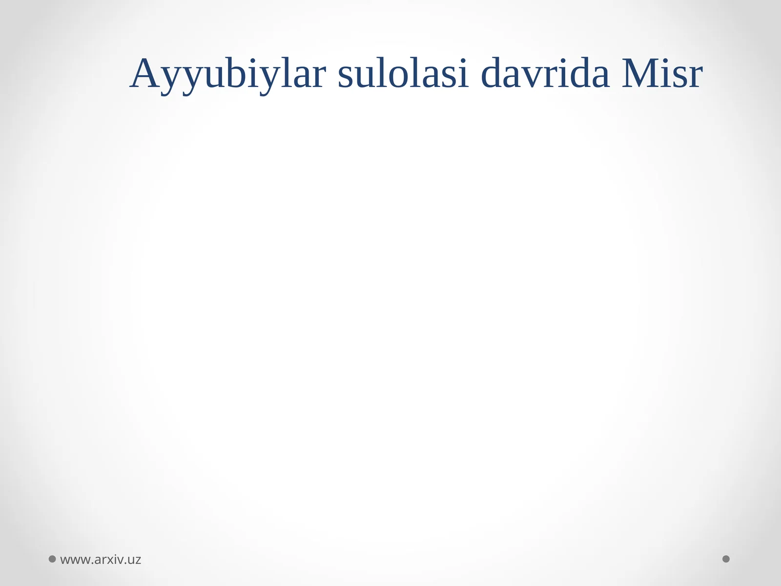 Ayyubiylar sulolasi davrida Misr