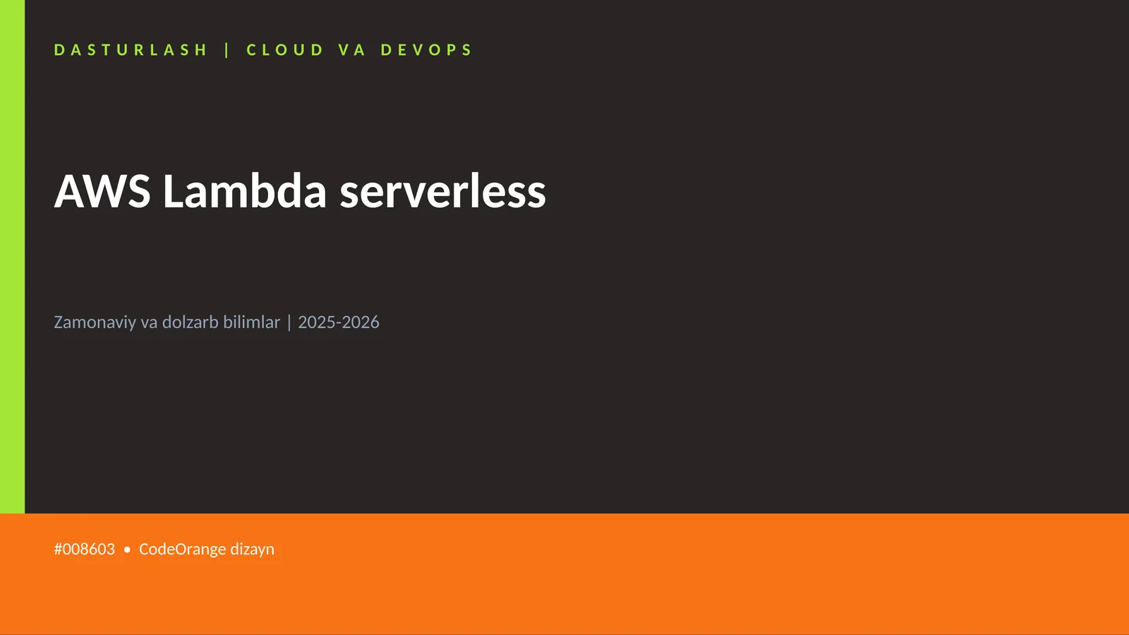 AWS Lambda serverless