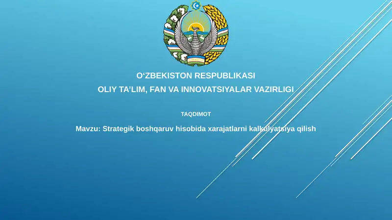 Strategik boshqaruv hisobi