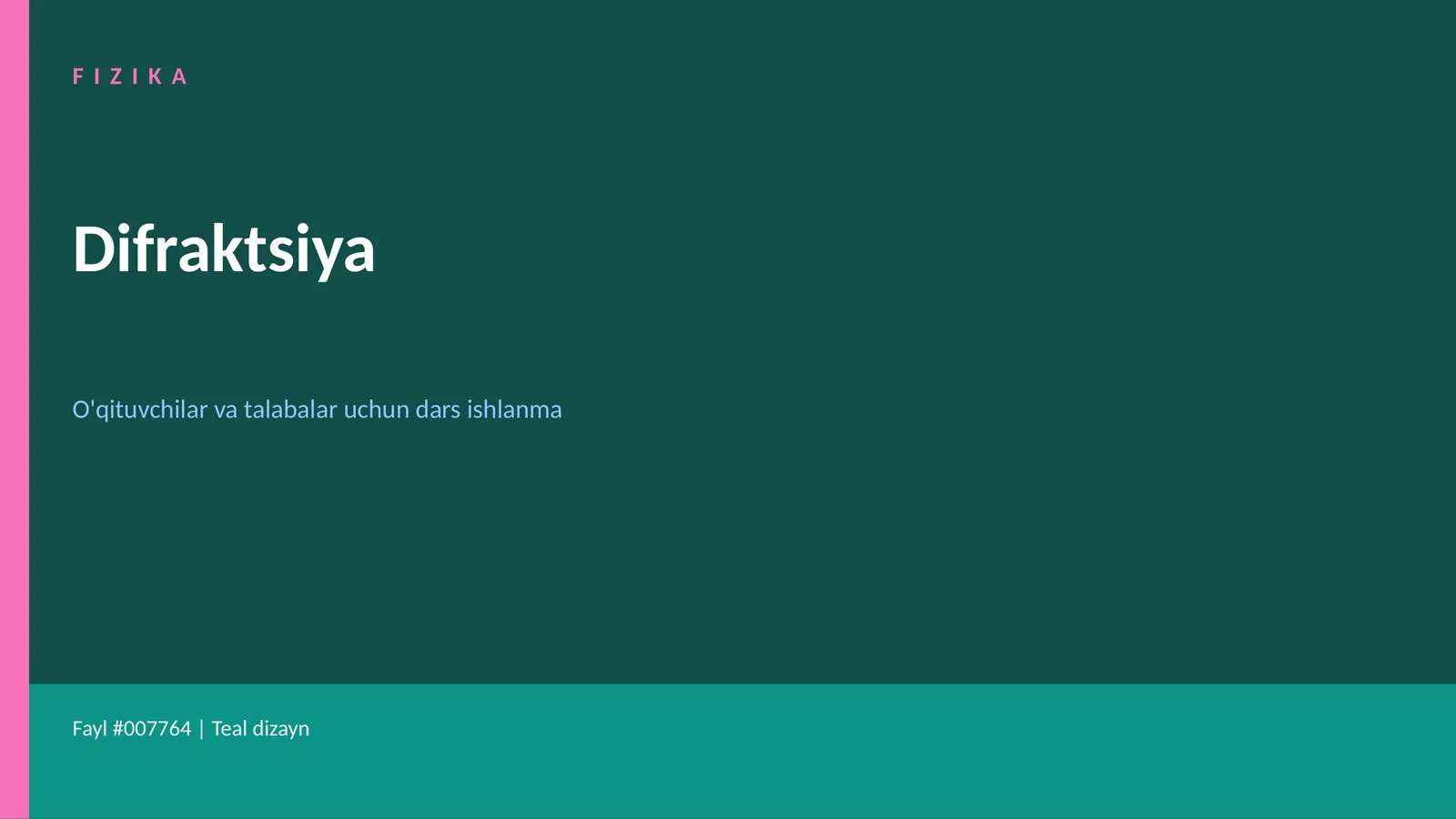 FIZIKA Difraktsiya