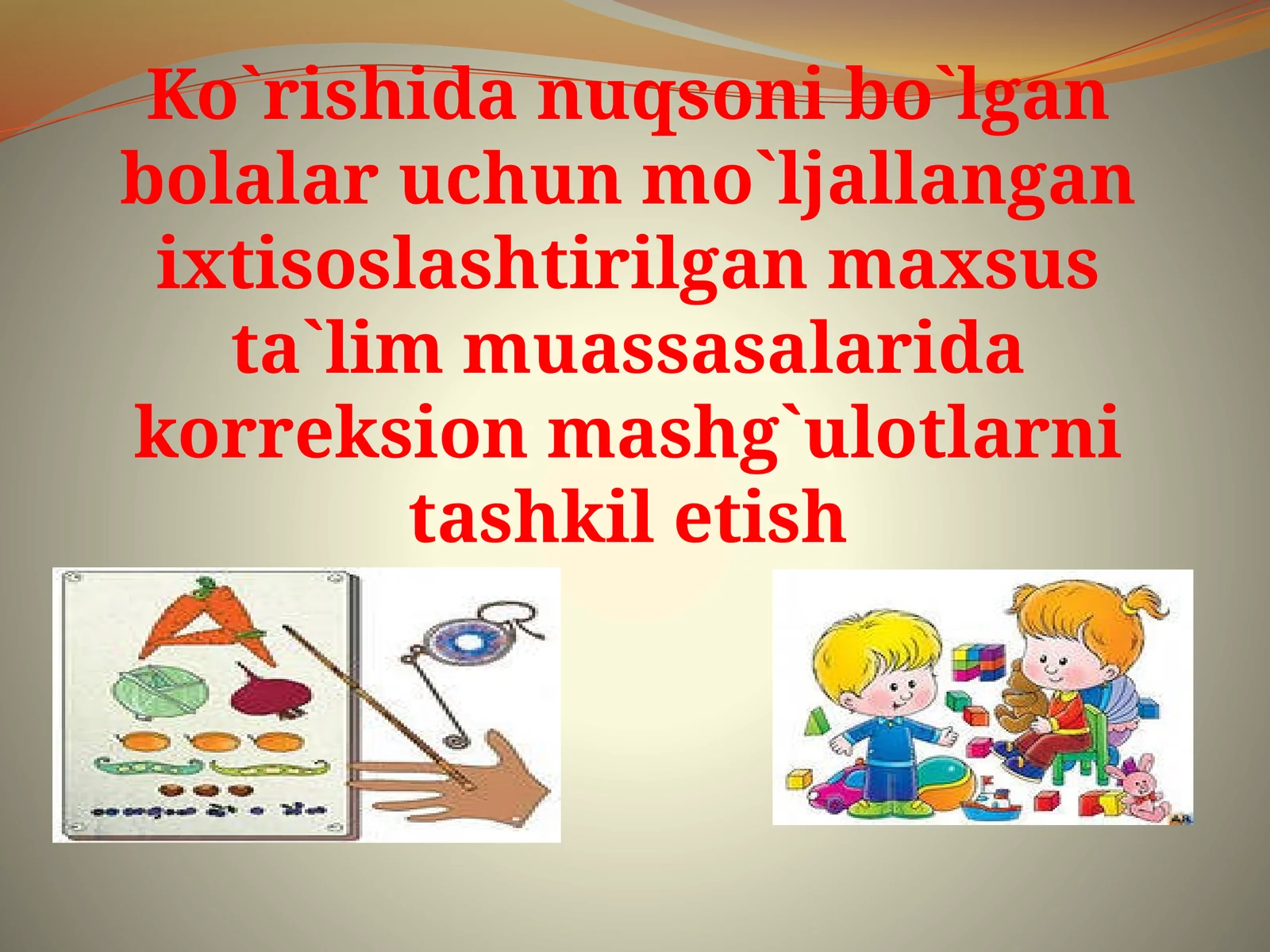 Korreksion mashg`ulotlar