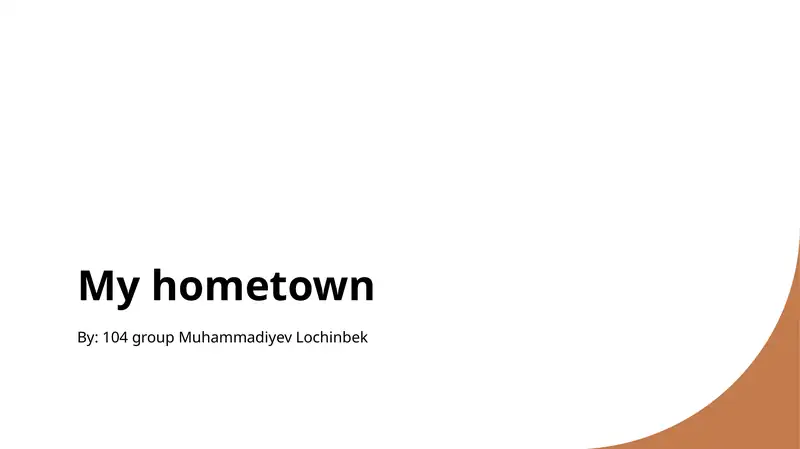 My Hometown