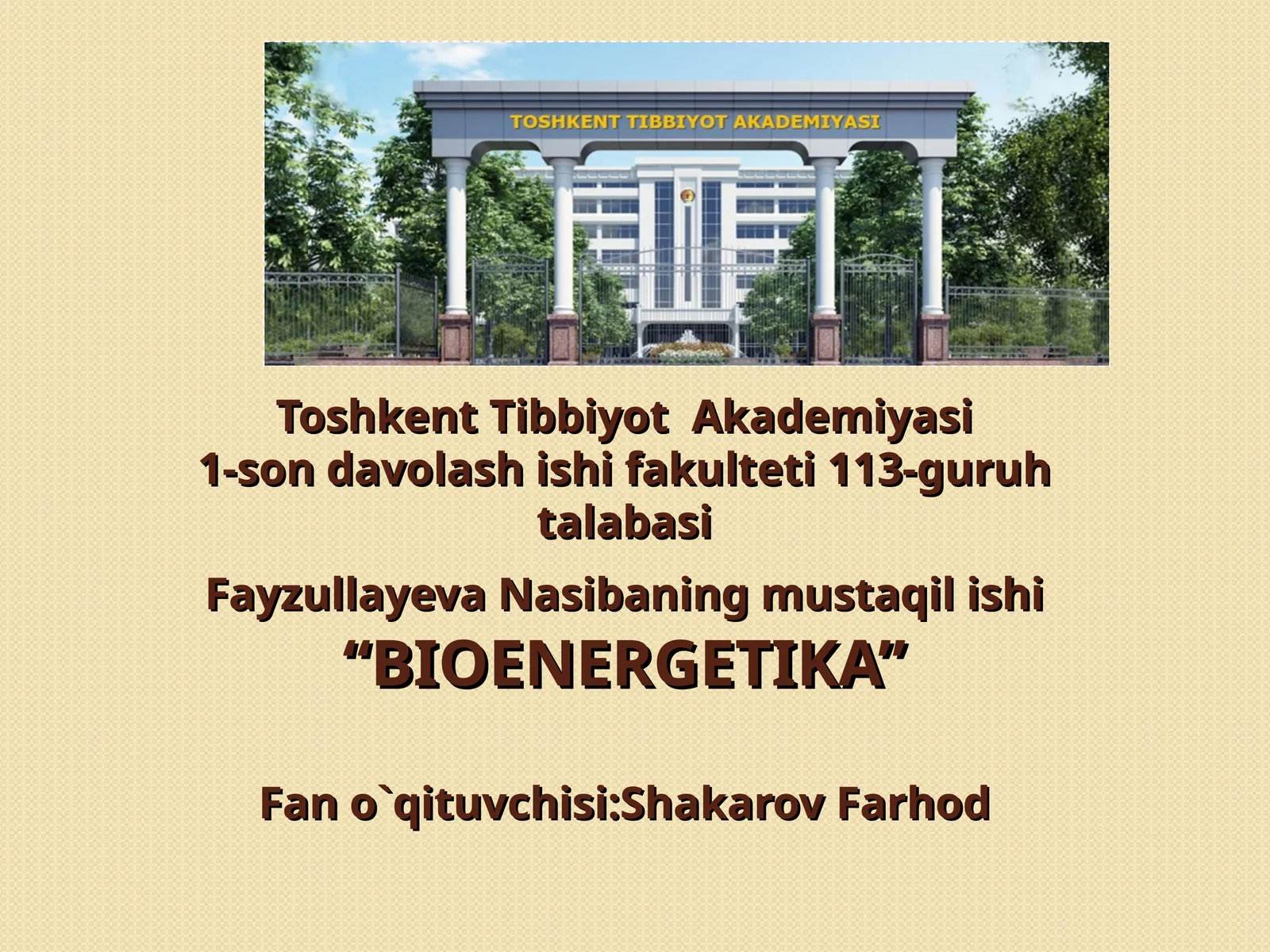 BIOENERGETIKA