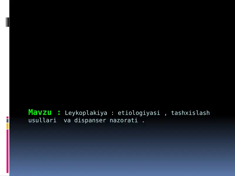Leykoplakiya