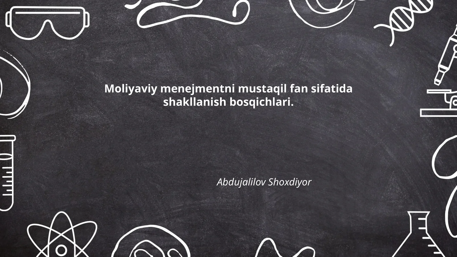 Moliyaviy menejmentning rivojlanish tarixi