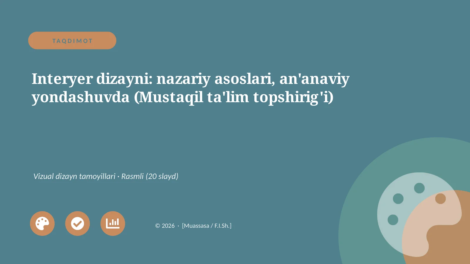 Interyer dizayni: nazariy asoslari, an'anaviy yondashuvda