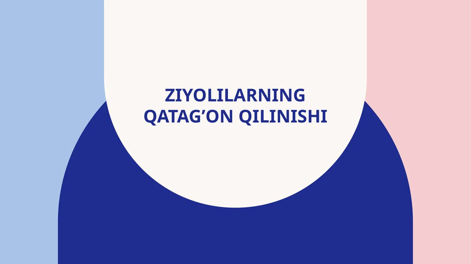 Ziyolilarning qatag’on qilinishi