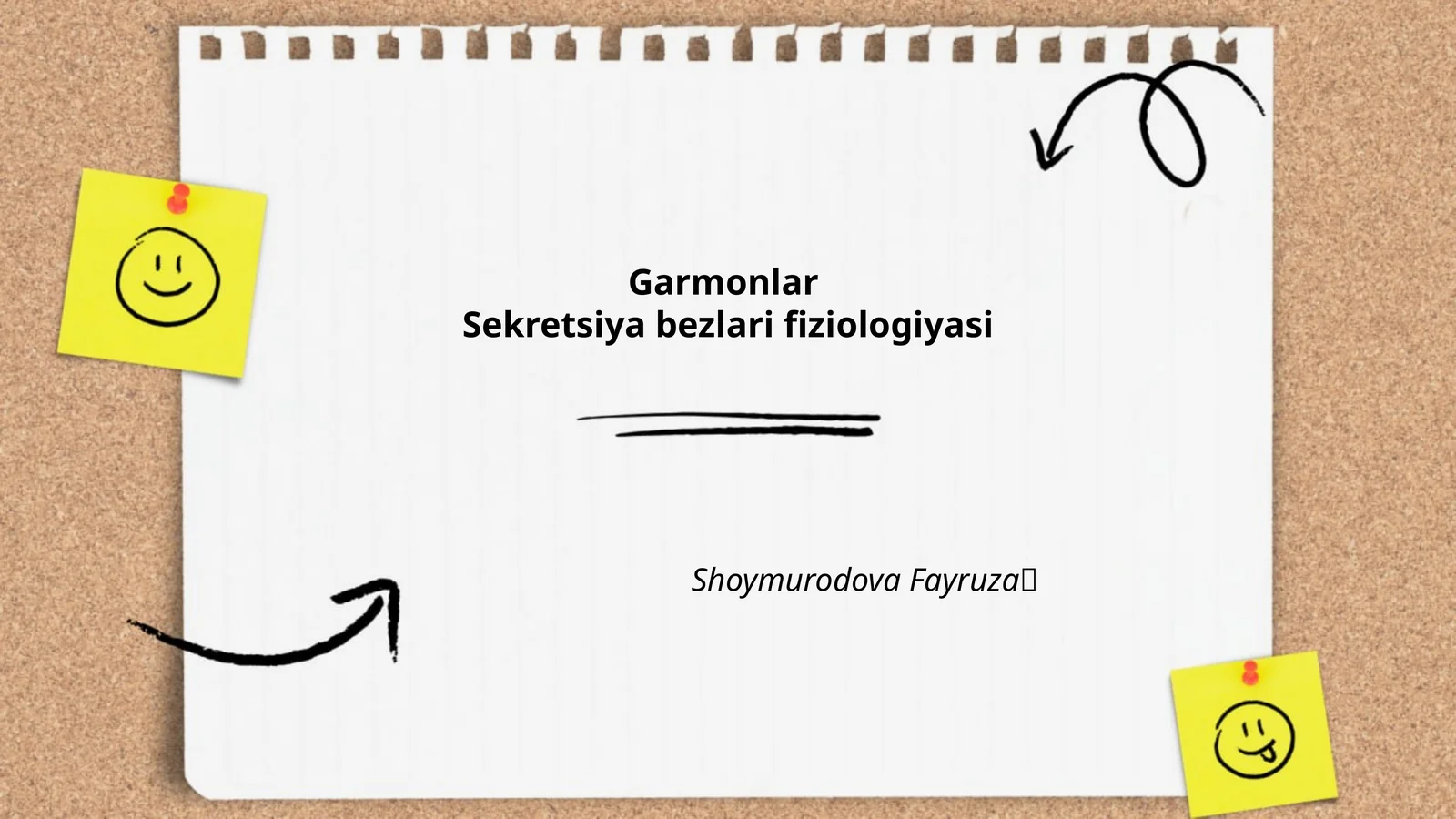 Garmonlar Sekretsiya bezlari fiziologiyasi
