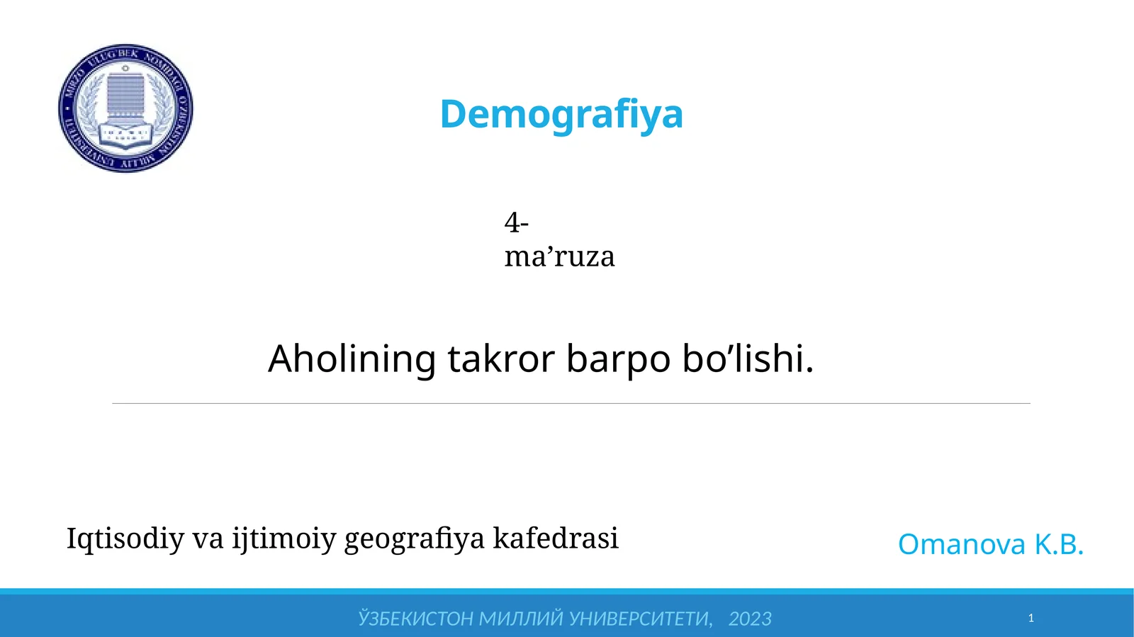 Demografiya