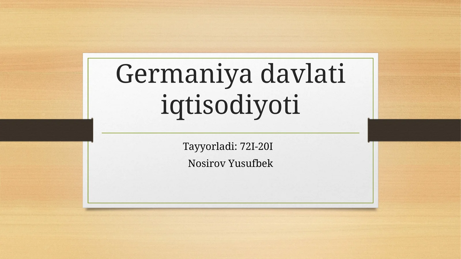 Germaniya davlati iqtisodiyoti