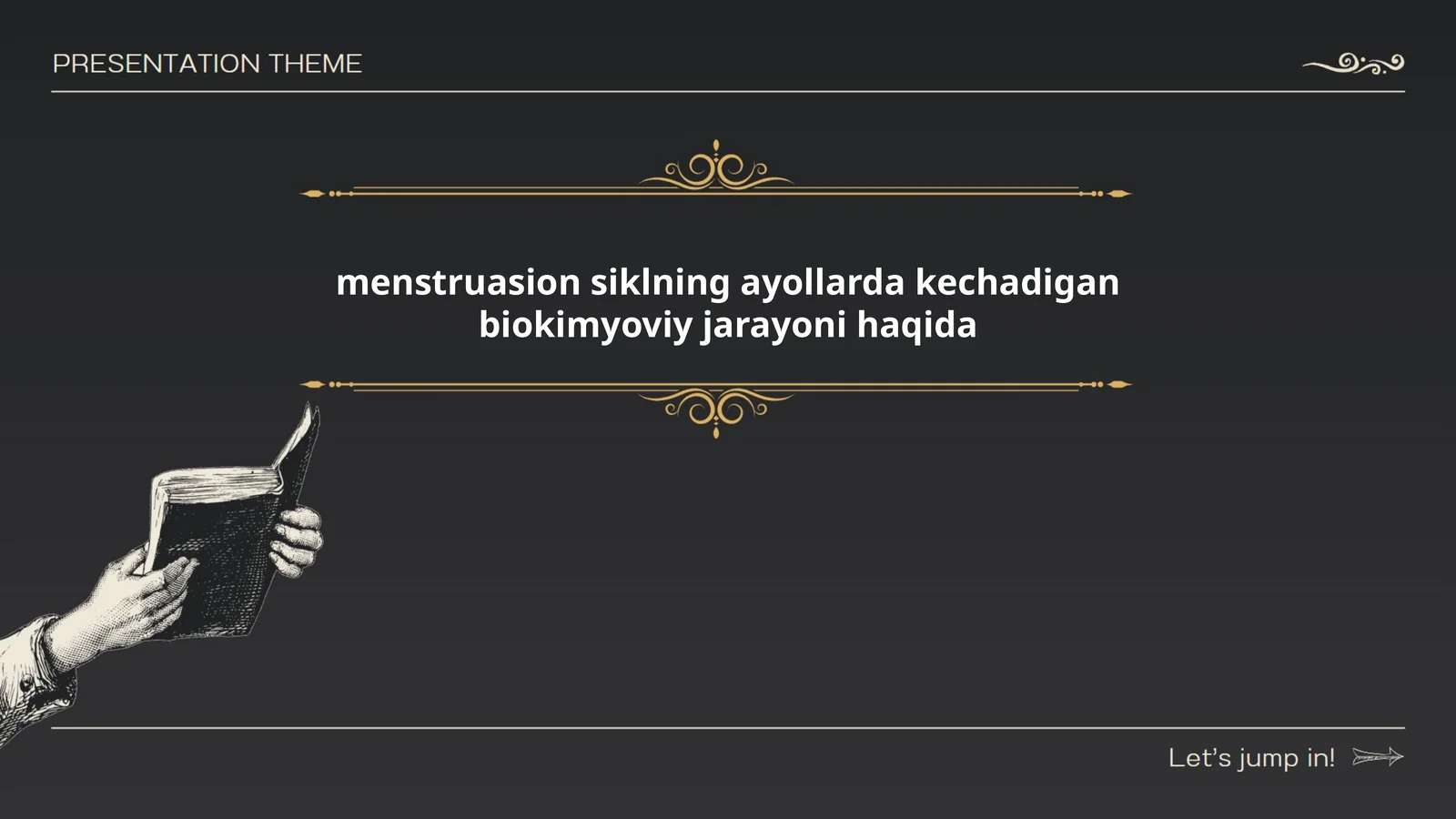 Menstruasion siklning ayollarda kechadigan biokimyoviy jarayoni haqida