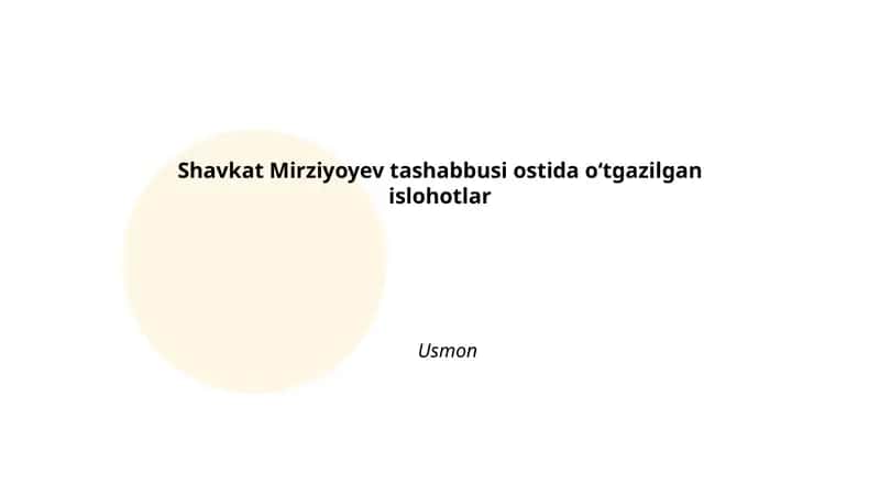 Iqtisodiy islohotlar va bozor liberallashuvi