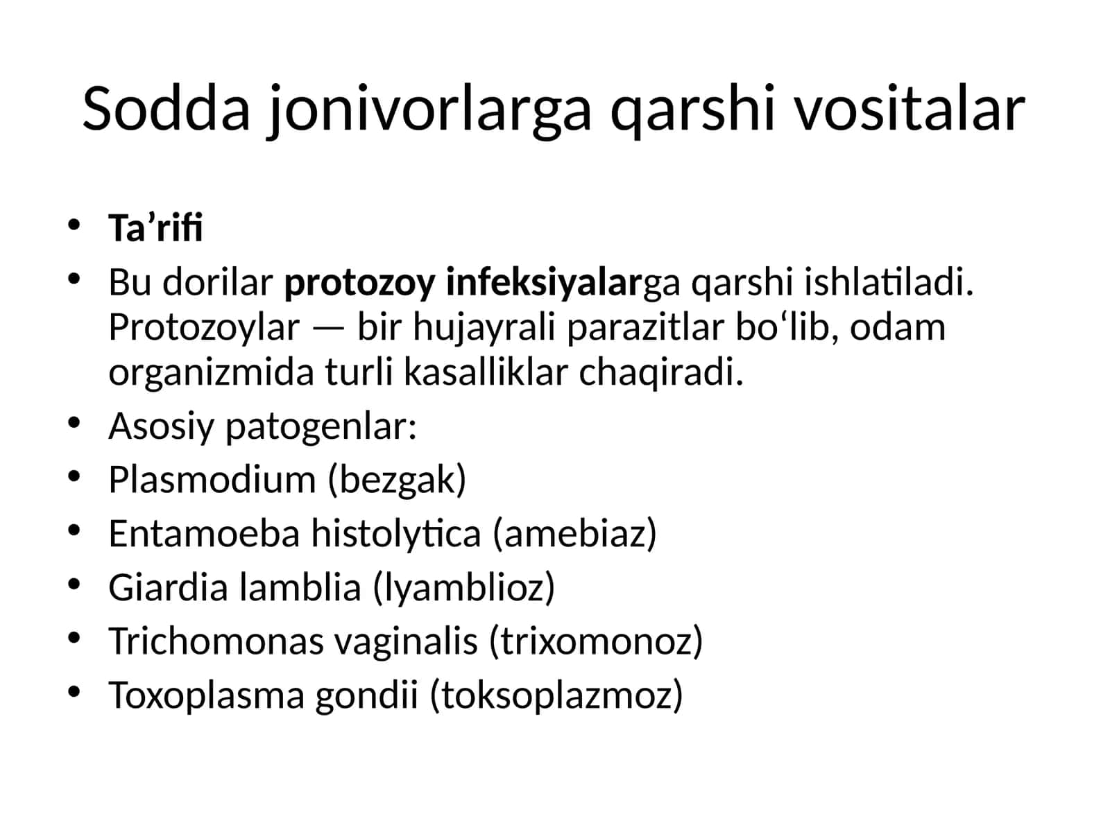 Soddajonivorlarga qarshi vositalar