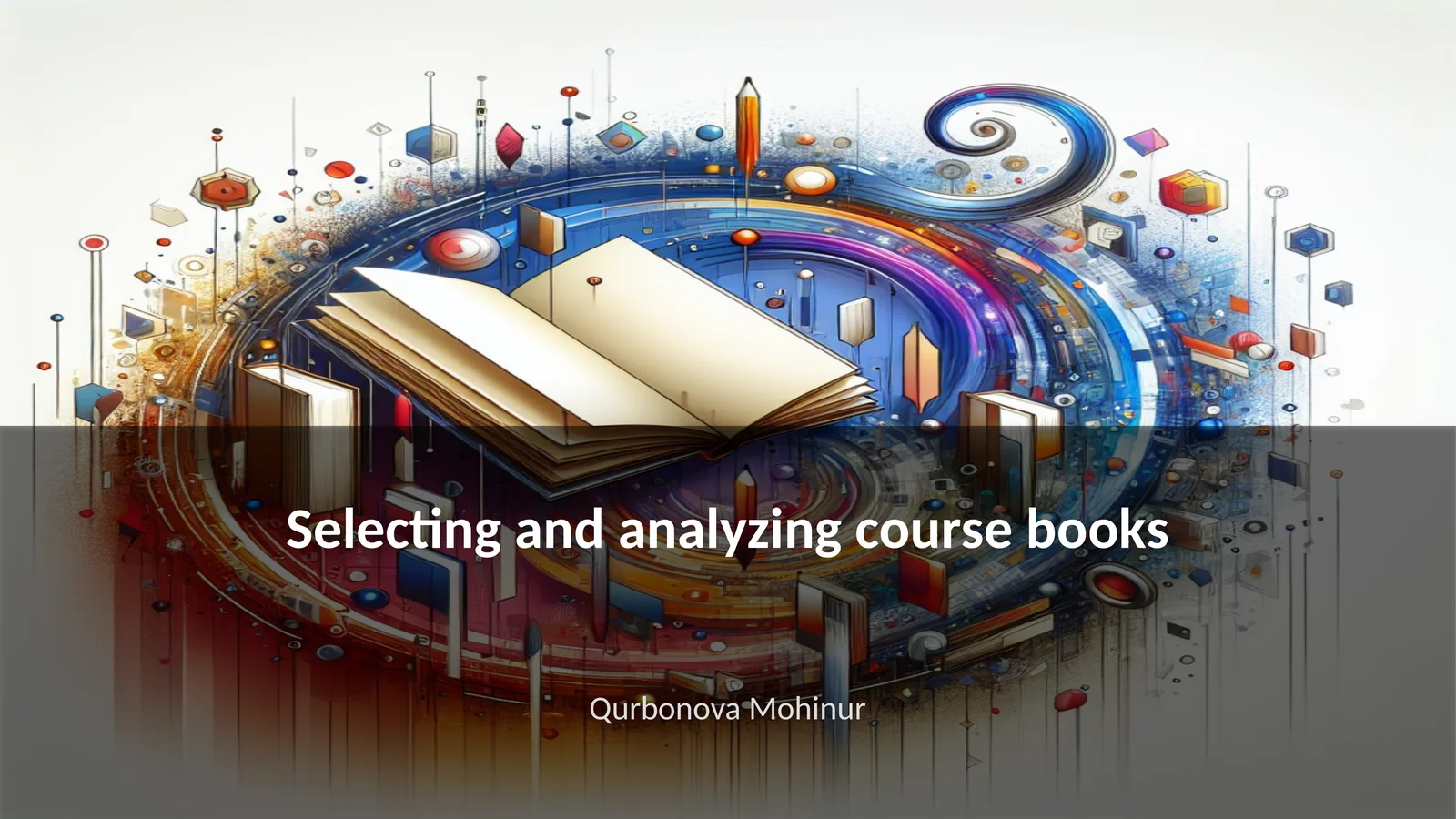 Selecting and analyzing course books