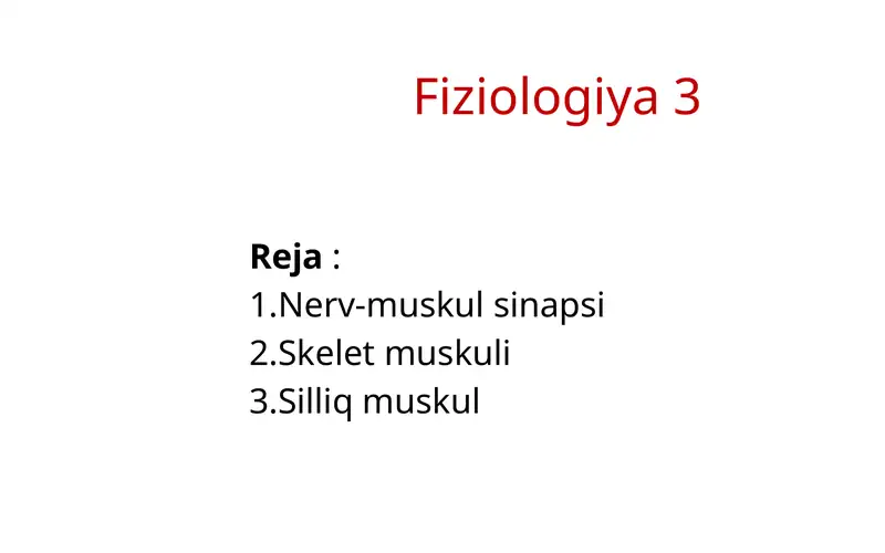 Nerv-muskul sinapsi tuzilishi