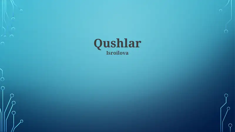 Qushlar