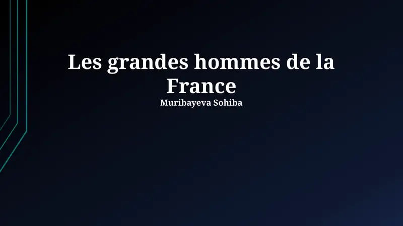 Les grandes hommes de la France