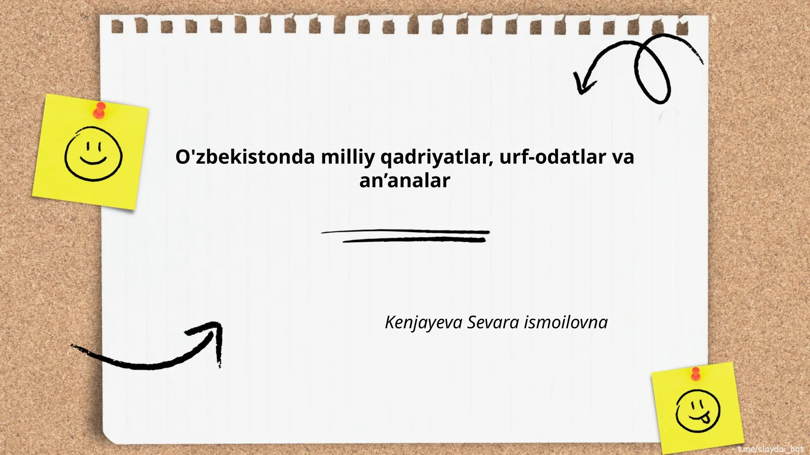 O'zbekistonda Milliy Qadriyatlar, Urf-Odatlar va An'analar