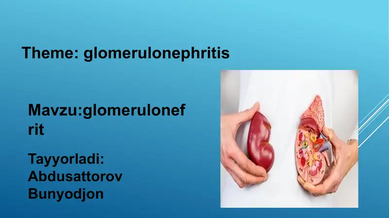 Glomerulonefrit