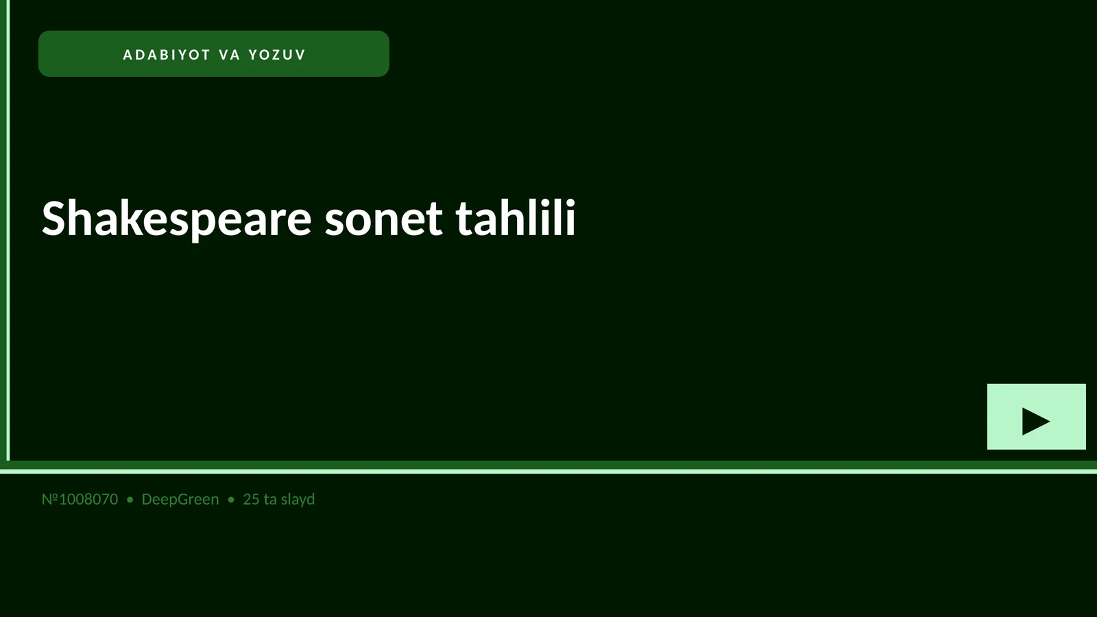 Shakespeare sonet tahlili