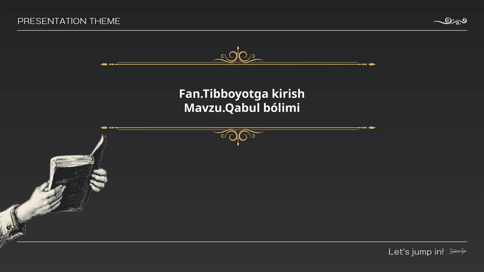 Fan.Tibboyotga kirish