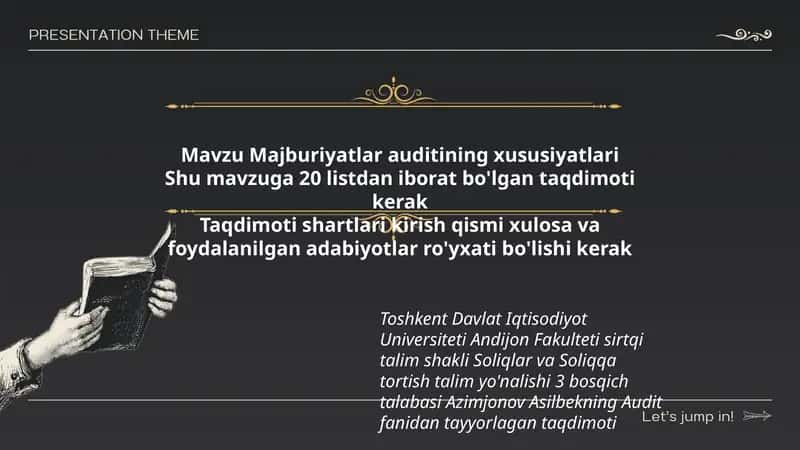 Majburiyatlar auditining xususiyatlari