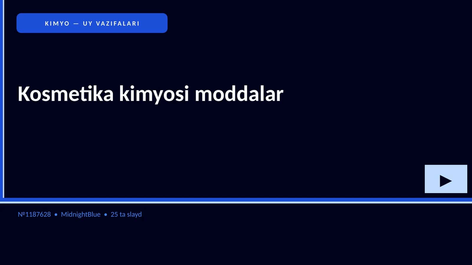 Kosmetika kimyosi moddalar